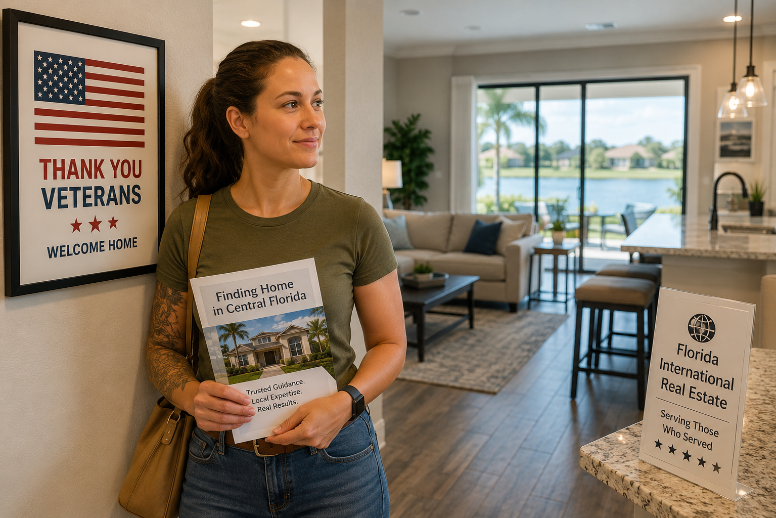 Lady Veteran homebuyer